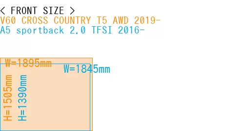 #V60 CROSS COUNTRY T5 AWD 2019- + A5 sportback 2.0 TFSI 2016-